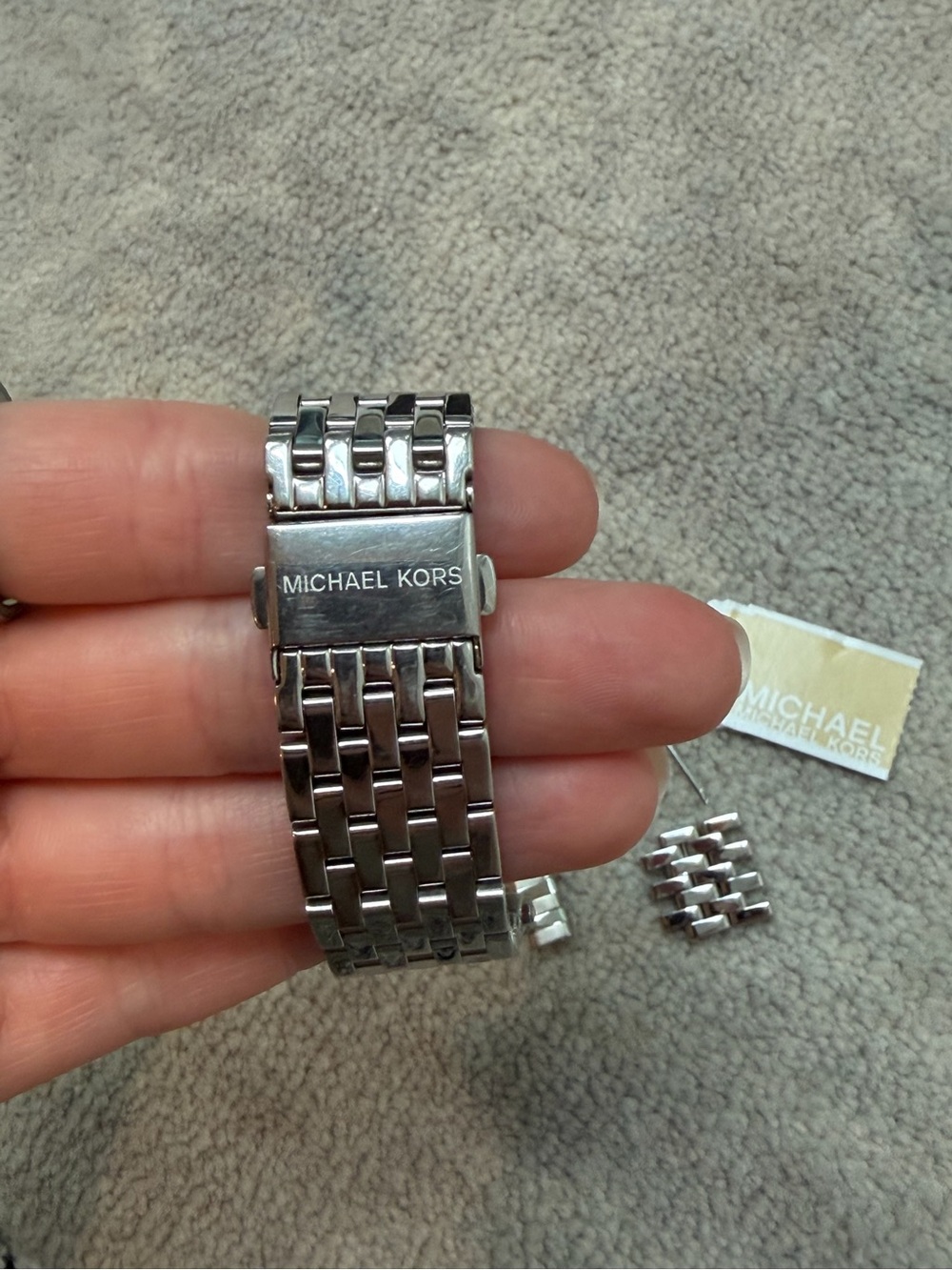 Michael Kors Silver-Tone Crystal Bezel Watch - Picture 3 of 6